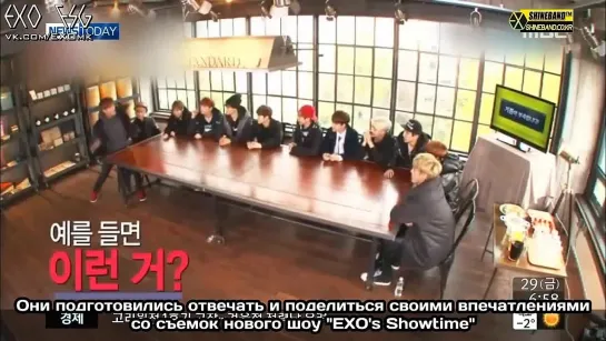 [РУСС. САБ] 131130 EXO New Album + Showtime @ NewsToday