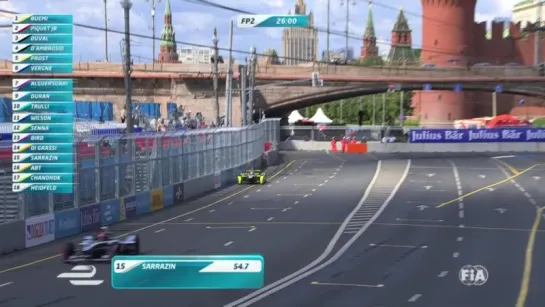 Formula E 2014-15. Этап 9 - Москва. Практика