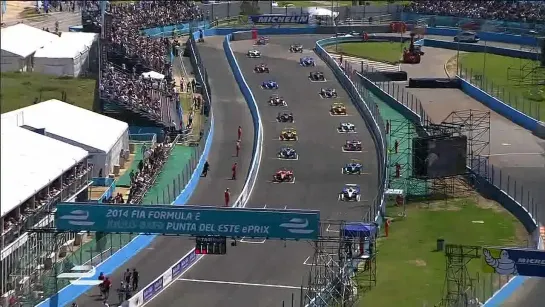 Formula E 2014-15. Этап 3 - Пунта-дель-Эсте. Гонка, русский