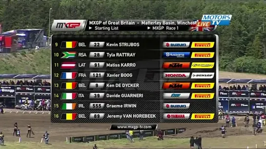 MXGP 2014. Этап 8 - Гран-При Великобритании. Первая гонка