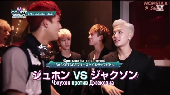 [RUS.SUB|VK][16.10.2015] Monsta X & Got7 Backstage (M!Countdown)