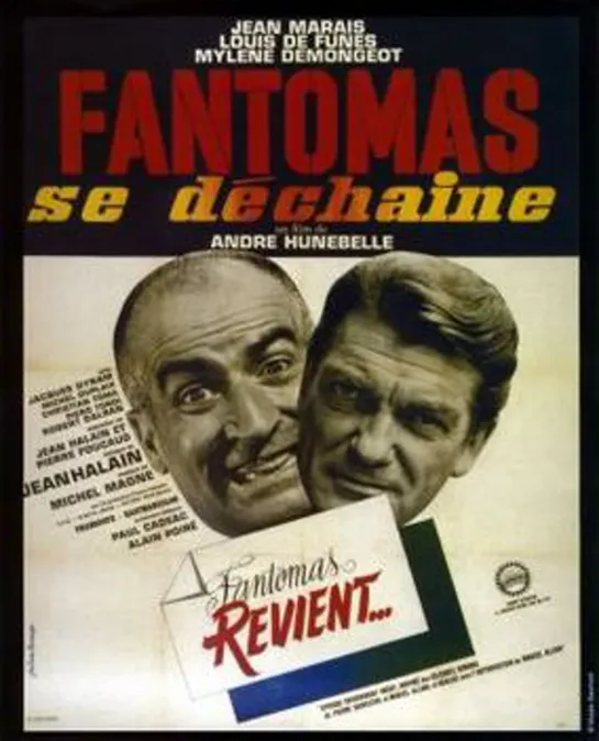 Фантомас разбушевался / Fantomas se dechaine.1965. комедия