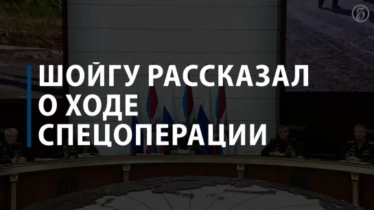 Шойгу рассказал о ходе спецоперации