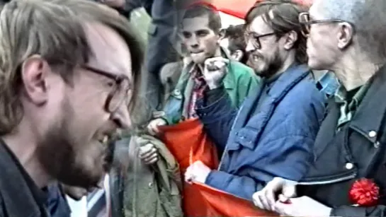 Летов и Лимонов на митинге 1 мая 1994 в Москве. Бонус песни ГрОб. Вновь продолжается бой. (Назад в будущее СССР 2.0)