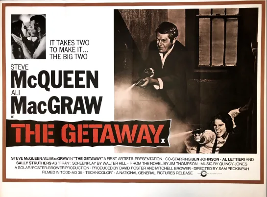 Побег / США, 1972, реж. Сэм Пекинпа / HD Video 1080p / The Getaway