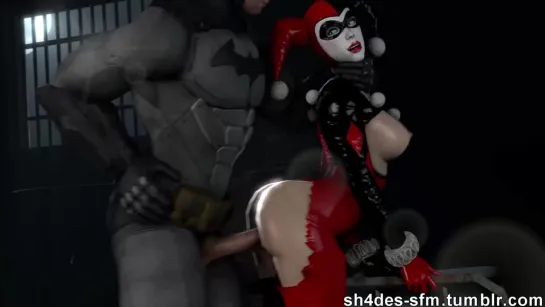 vk.com/xndevinegifvideo Batman Batman__Arkham_Knight DC Harley_Quinn Sh4des-sfm Source_Filmmaker animated