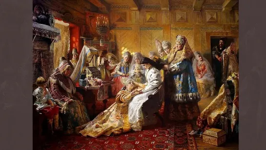 Маковский Константин (1839-1915) «Перед венцом» 1884