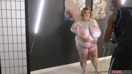 Lexxxi Luxe in Body Painted BBW BTS [BBW, Big Tits, Big Butt, All Sex, Hardcore, Blowjob, Porn, Порно, Толстушка, Пышка]