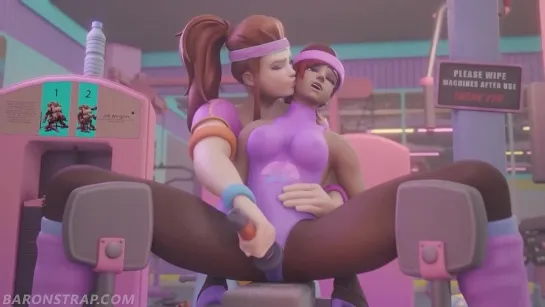 Brigitte-and-Sombra-at-the-Gym