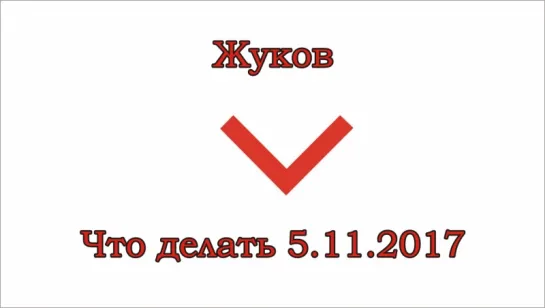 Жуков - Что нужно делать 5.11.17