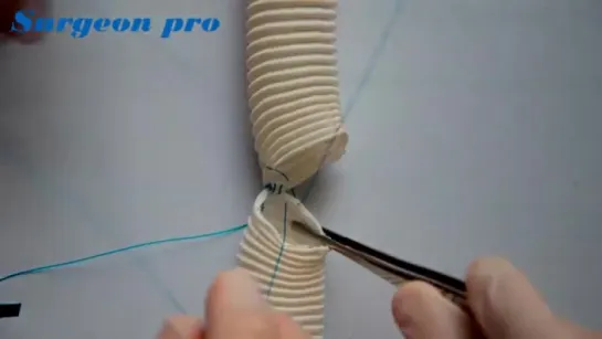 Vascular suture #2 Surgeon Pro _ Сосудистый шов, якорная техника (Tie down techn