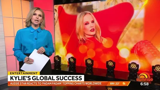 Kylie's Global Success With Padam Padam (Sunrise 2023)