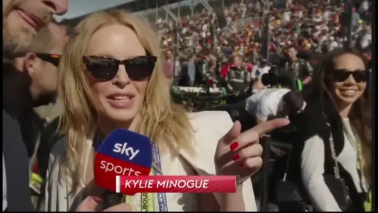 Kylie Minogue With Jenson Button At The 2023 Australian Grand Prix F1 (02.04.2023)