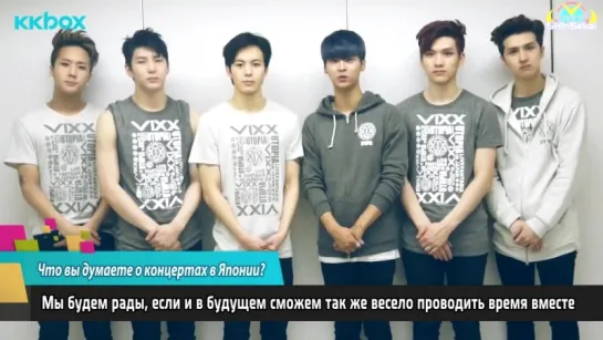 [RUS SUB] 20150420 KKBOX - VIXX UTOPIA Yokohama Arena Concert After Interview