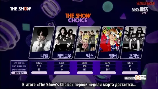 [RUS SUB] 20150303 The Show - VIXX Love Equation First Win