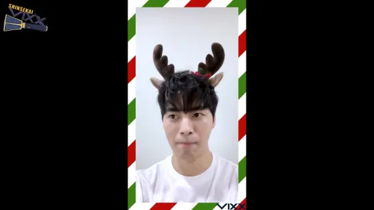 [RUS SUB] Merry Christmas greeting from Hongbin