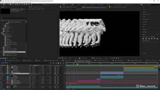 Textured Montage Sequence in After Effects   Process  Workflow