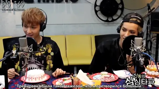 [РУСС. САБ] 130905 EXO LAY & KRIS 'Guess right my mind'! Talk 1 @ MBC ShimShimTaPa