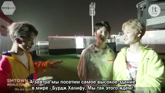 [РУСС. САБ] 180424 EXO @ SMTOWN LIVE WORLD TOUR VI in DUBAI The Behind The Scenes