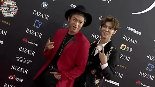 [РУСС. САБ] 170909 LuHan x DengChao @ 2017 BAZAAR Charity Night Red Carpet