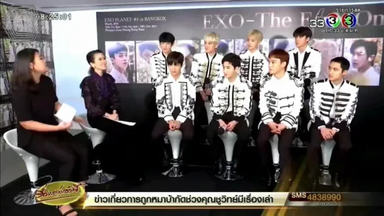 [РУСС. САБ] 180320 EXO @  Thailand Interview Media Channel3