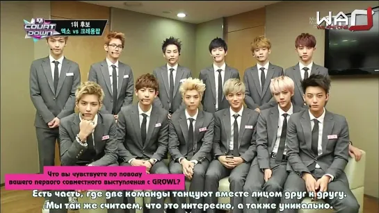 [РУСС. САБ] 130822 EXO - Open + Interview @ M!CountDown