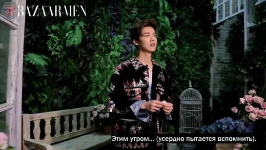 [РУСС. САБ] 160701 Harpers Bazaar Men《芭莎男士》 - QA with Luhan