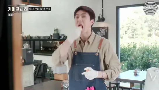 [РУСС. САБ] EXO SeHun @ Coffee_Friends_E07 - 08 части с Сэхуном