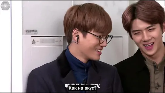 [РУСС САБ] 160123 EXO Kai & Sehun @ Yummy Yummy Episode 3