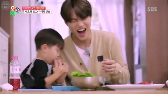 [РУСС САБ] 151031 EXO Kai @ SBS Oh! My Baby Cut