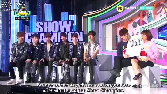 [РУСС. САБ] 120417 EXO-K - Interview @ MBC Music Show! Champion