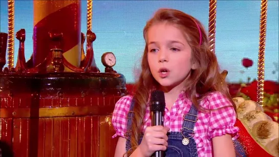 Erza - 8 years old, sings  La vie en rose  by Edith Piaf - Final 2014 - Frances Got Talent 2014