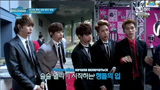 [RUS SUB] 20140814 MCountdown Begins in LA KCON 2014 - VIXX Cut