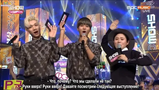 [RUS SUB] 20151118 ShowChampion - VIXX N, Hyuk MC