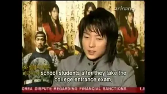 2006.02.09 - Lee Jun Ki The King and the Clown Interview.Screen Flash ArirangTV [ENG SUB]