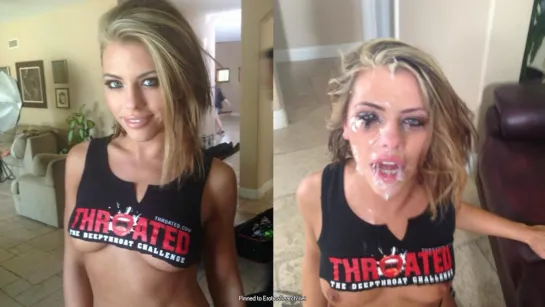 ADRIANA CHECHIK - DEEPTHROAT CHALLENGE 2015 THROATED.COM