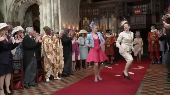 Dance of the British Royal family at the wedding of Prince William and Kate