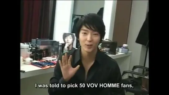 2009.01.14 - Lee Jun Ki VOV HOMME Backstage Interview [ENG SUB]