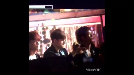 Yunhyeong listen BIGBANG와이지의 회식장