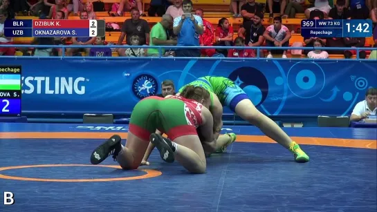 sports women's wrestling K. DZIBUK v. S. OKNAZAROVA