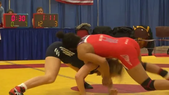 sports women's wrestling Maya Nelson vs Stine Hettervik