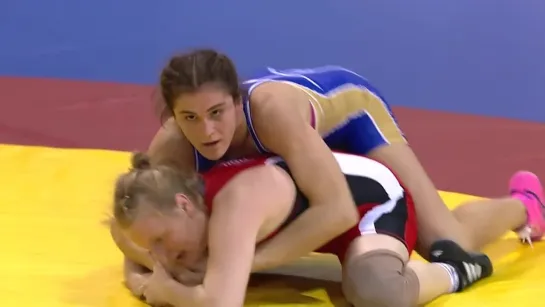 sports women's wrestling European Championships 2014