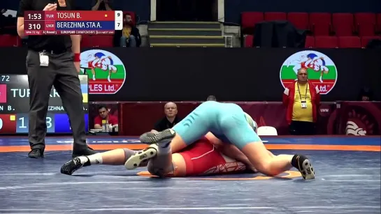 sports women's wrestling B. TOSUN v. A. BEREZHNA STA