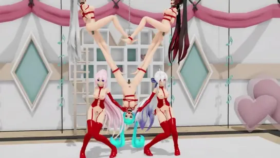 3D MMD - Sweet Magic (valentines Theme) - Bondage Dance