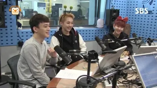 161115 EXO-CBX на радио SBS-R Power FM Choi Hwa Jung’s Power Time