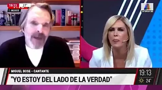 Miguel Bosé y Viviana Canosa