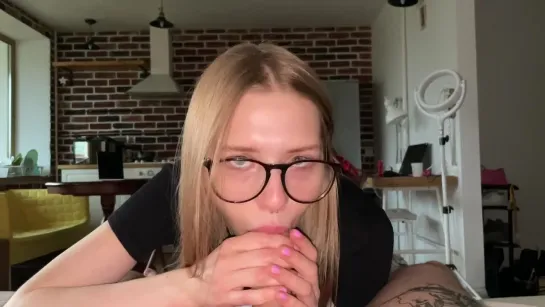 My Sexy Head Girl Got A Lot Of Cum In Her Mouth. POV Blowjob. - 1080p