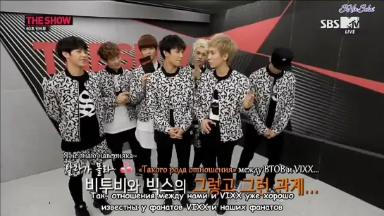 [RUS SUB] 140318 BTOB  VIXX - MTV Interview 60 Second