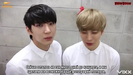 [RUS SUB] 20150311 StarCast - VIXX' UTOPIA Concert Poster Filming