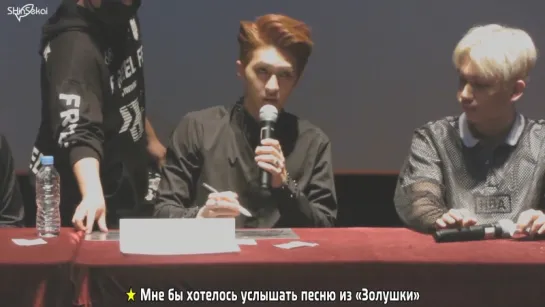 [RUS SUB] 151128 Myeongdong Fansign - Ken Mission